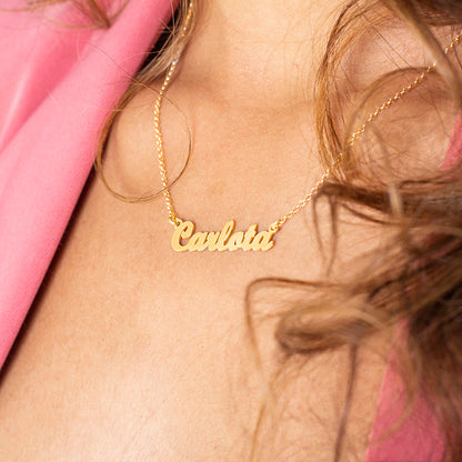 Collier Prénom Personnalisable Plaqué Or