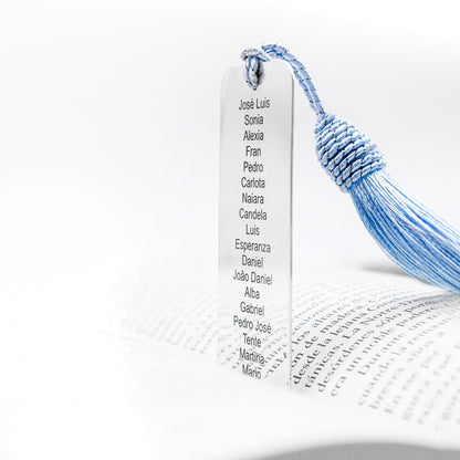 Marque-page en argent personnalisable pour professeur