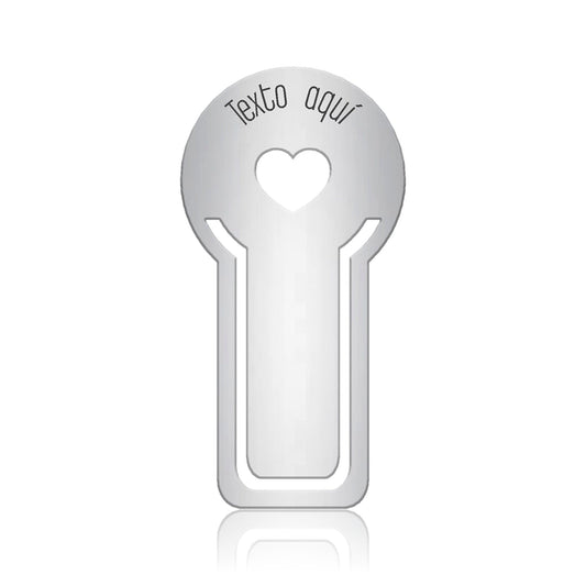 Marque-page Cœur Gravé, cadeau pour sa mère, argent 925