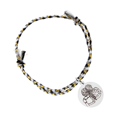 Pack de 2 Bracelets Amie avec Médaille en Argent Gravée
