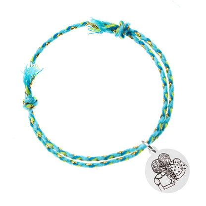 Pack de 2 Bracelets Amie avec Médaille en Argent Gravée