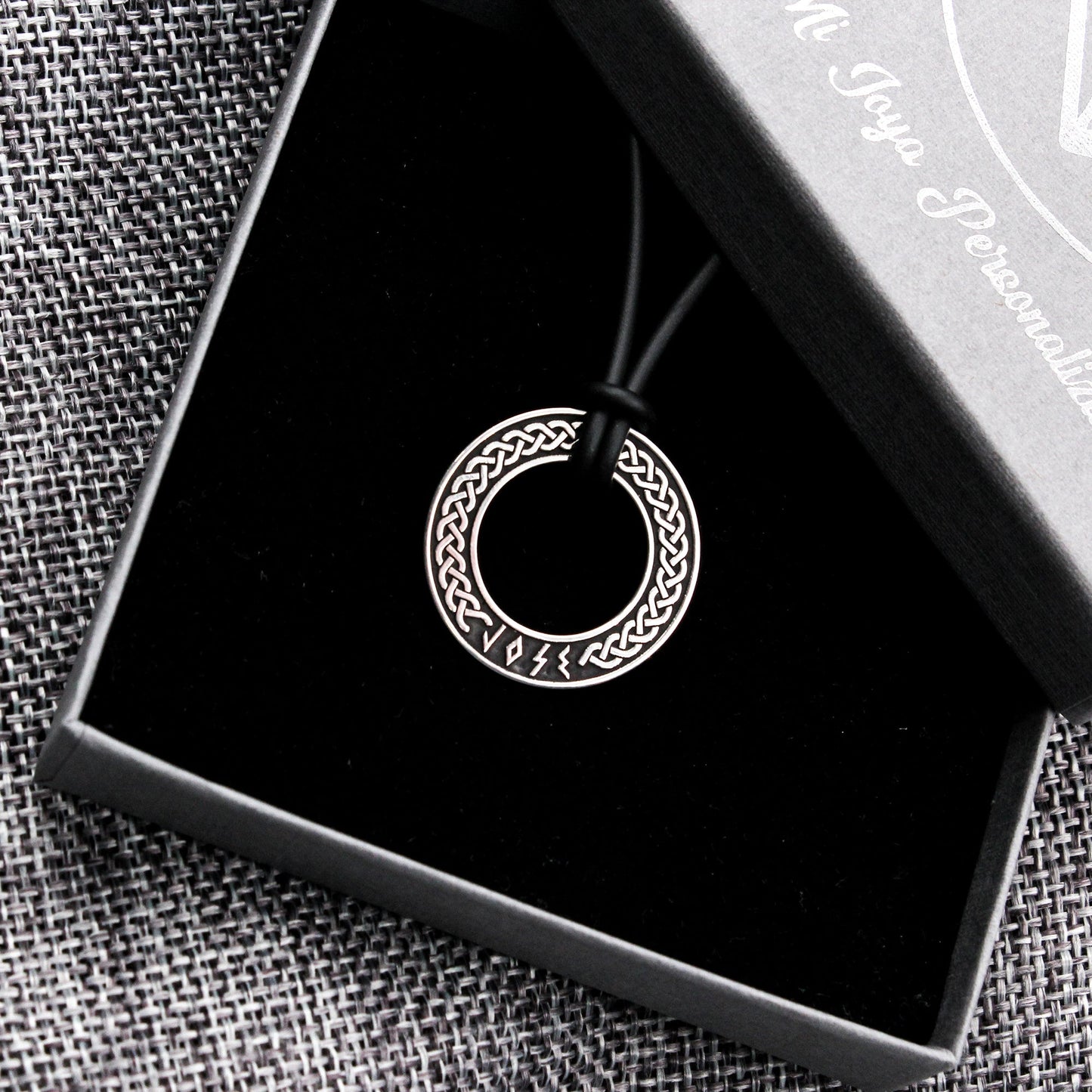 Pendentif Argent 925 Nœud Celtique Personnalisable Prénom