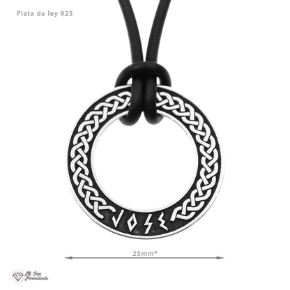 Pendentif Argent 925 Nœud Celtique Personnalisable Prénom