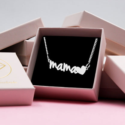 Pendentif Maman en argent massif