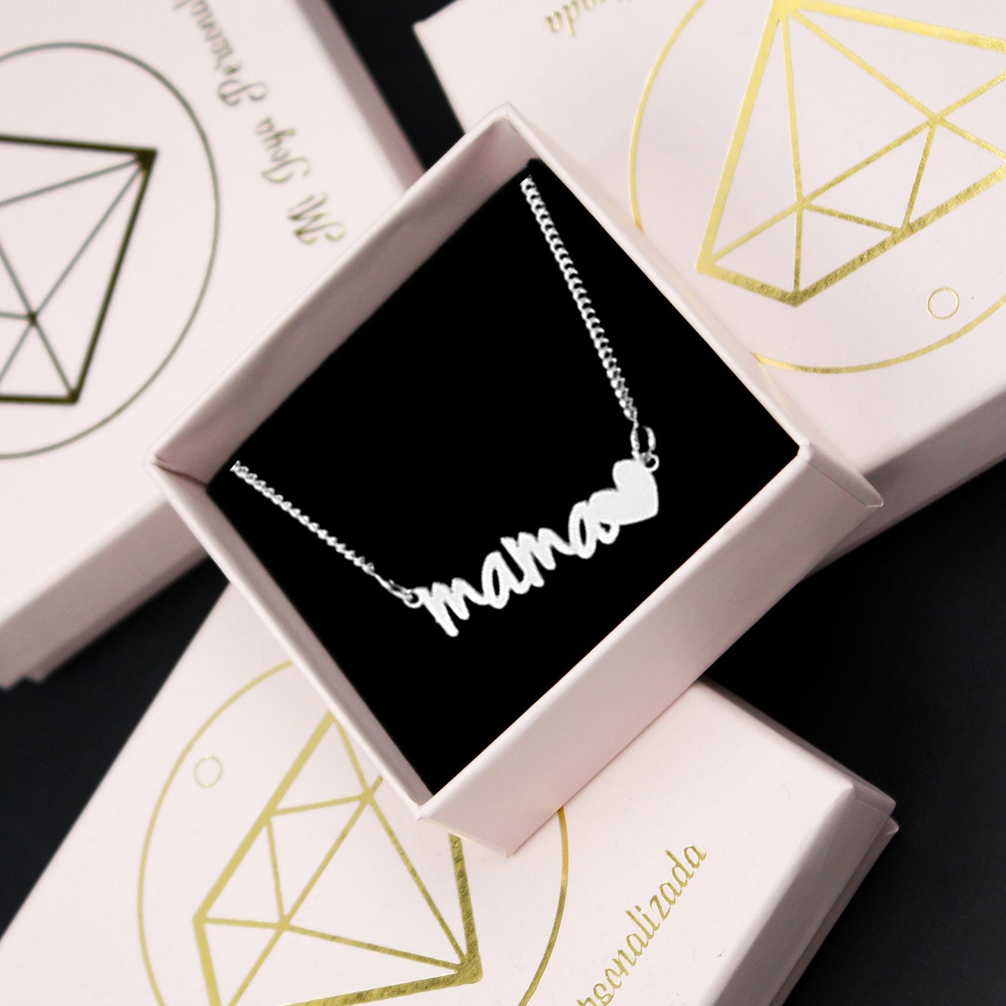 Pendentif Maman en argent massif