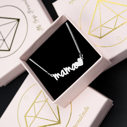 Pendentif Maman en argent massif
