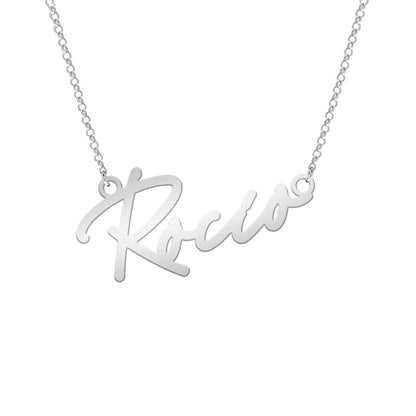 Pendentif prénom personnalisable en argent massif