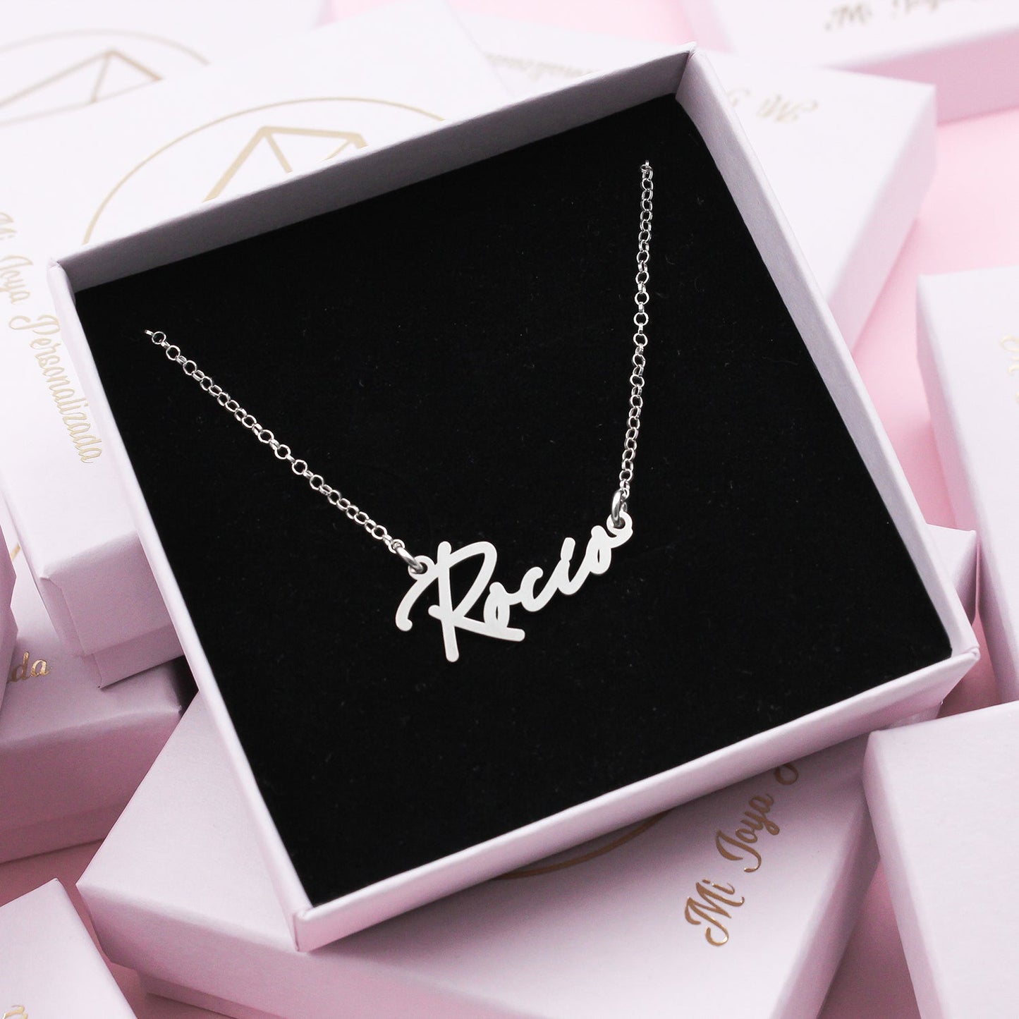 Pendentif prénom personnalisable en argent massif