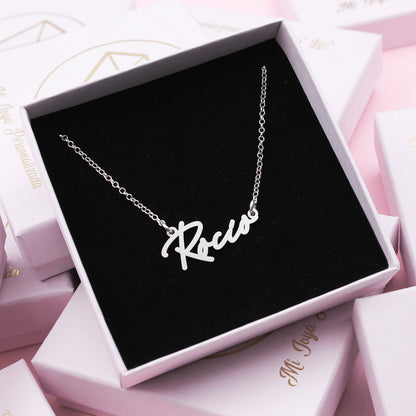 Pendentif prénom personnalisable en argent massif