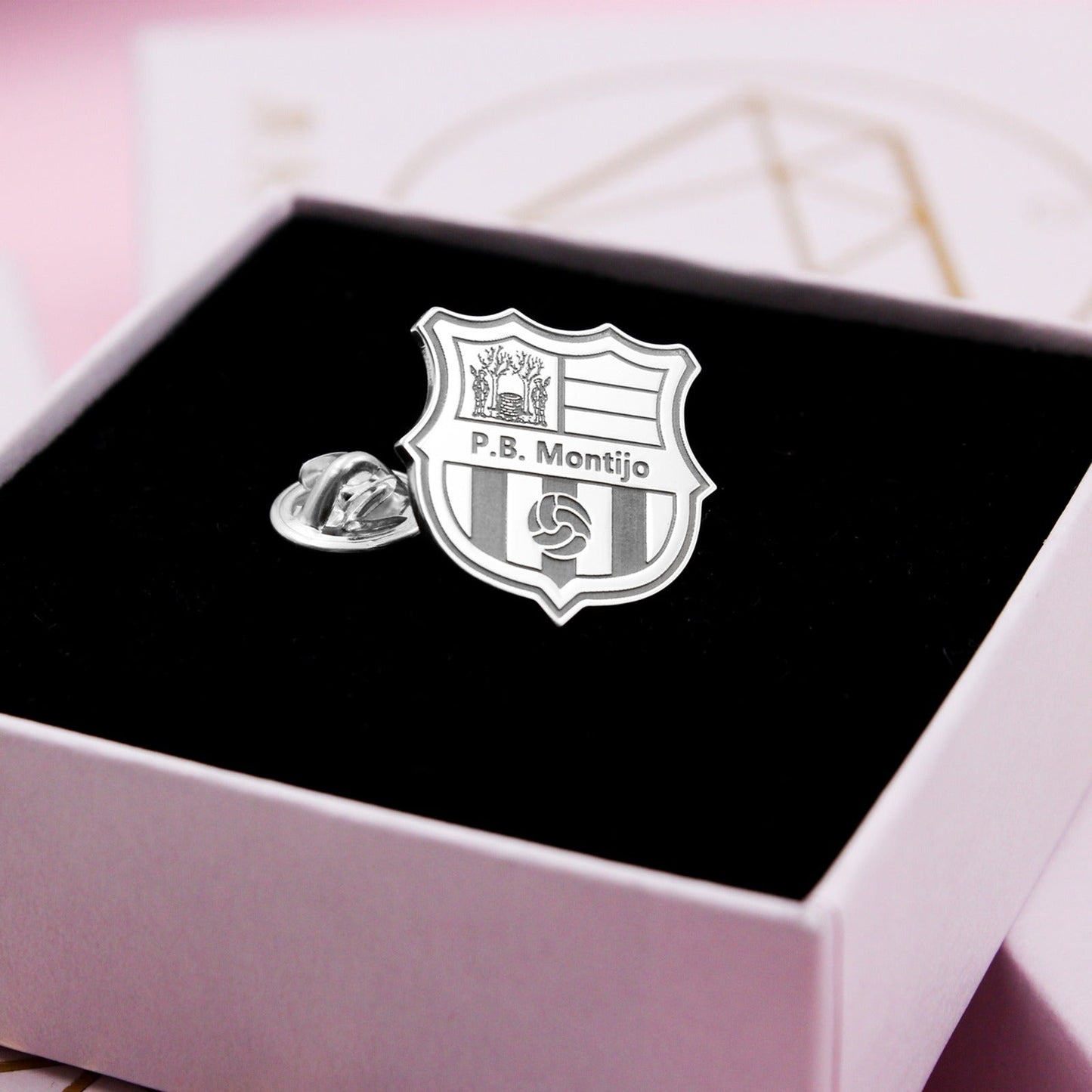 Pin personnalisable en argent 925 pour logo ou emblème