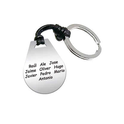 Porte-clés argent 925 gravé pour coach de football