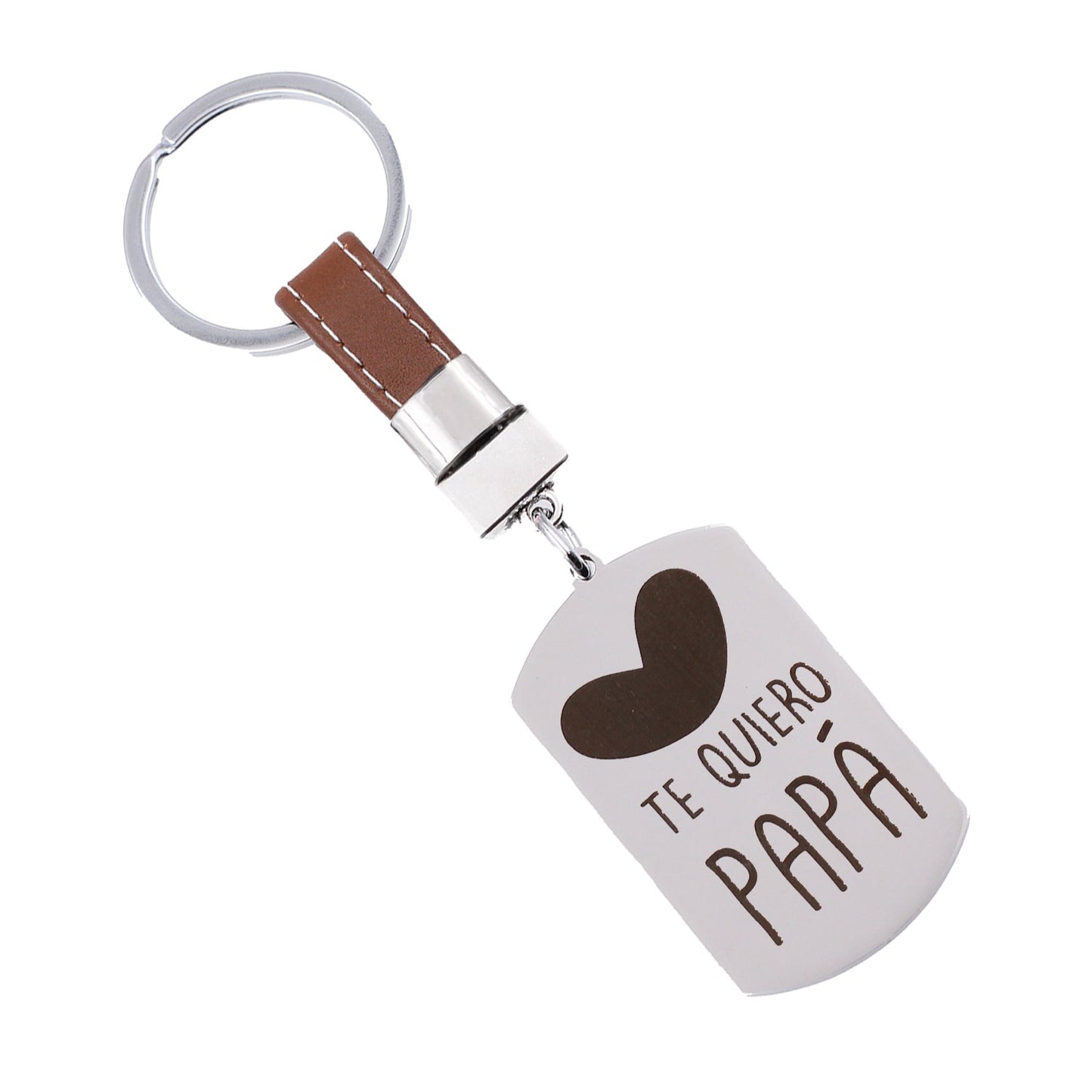 Porte-clés en acier personnalisable pour Papa